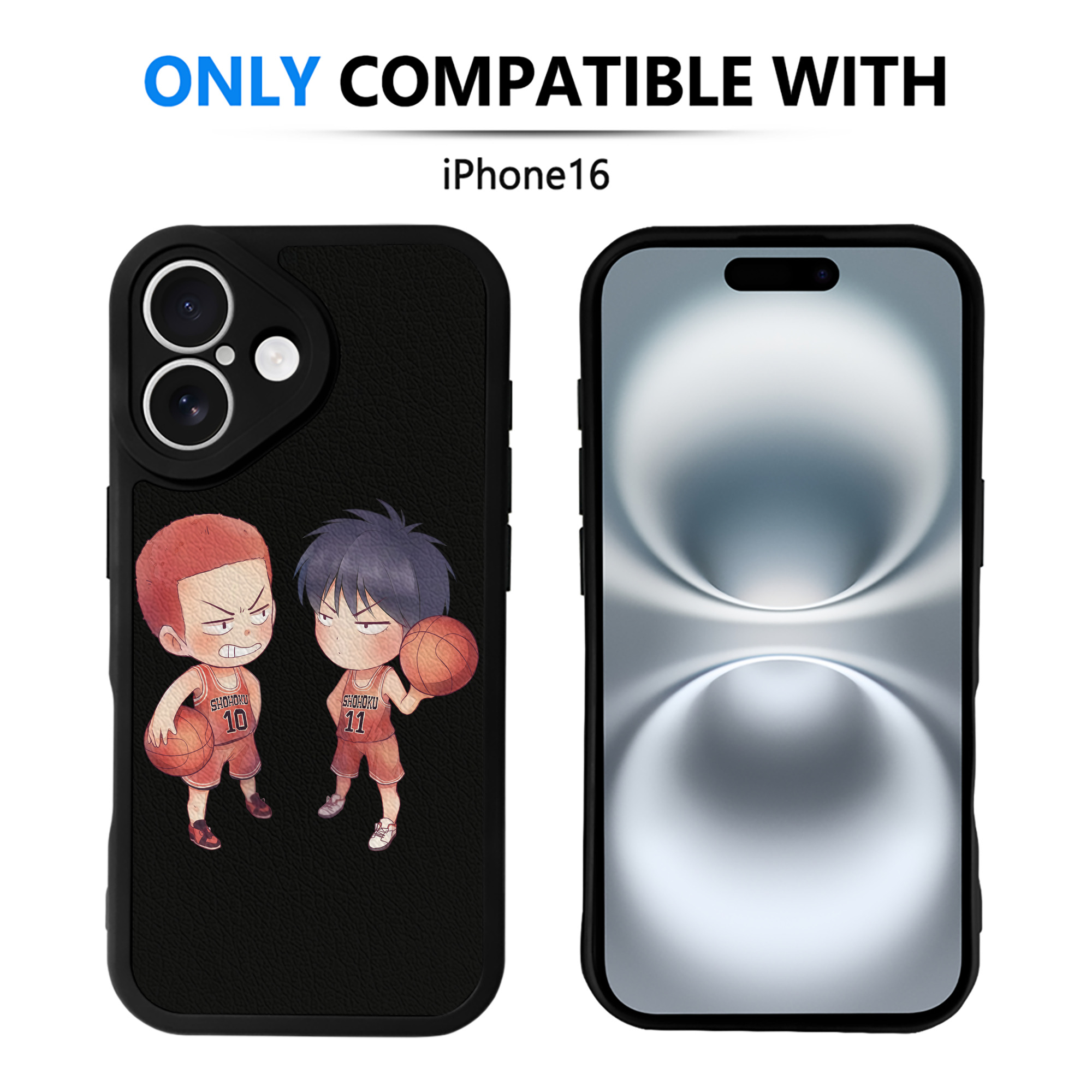 （画像用） SLAM DUNK／スラムダンク 【iPhone 16シリーズ対応】シリコンスマホケース（レザー調） 材質：シリコン